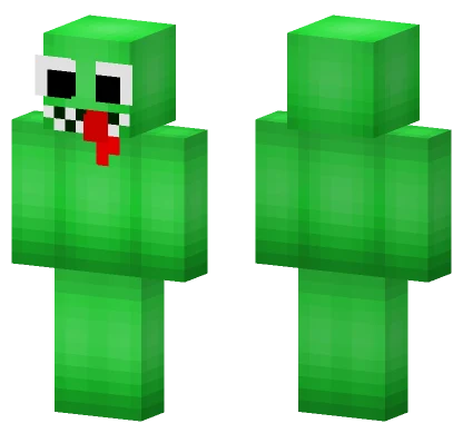 Green Block Creature Minecraft skin