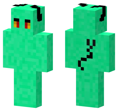 Green Block Creature Minecraft skin