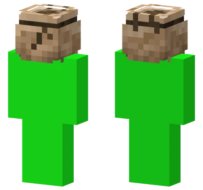 Green Block Man Minecraft skin