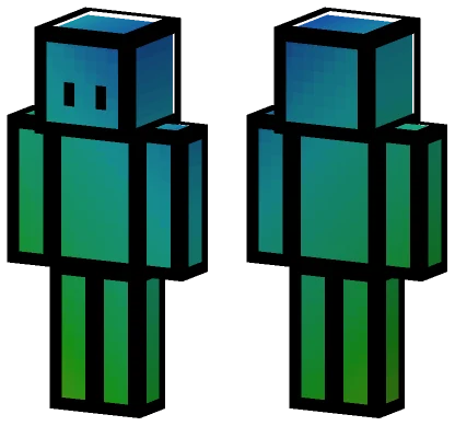 Green Blue Dragon Minecraft skin