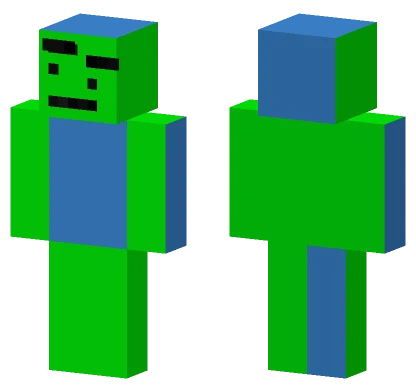 Green Blue Monster Minecraft skin