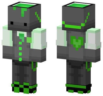 Green Bucket Skin Minecraft skin