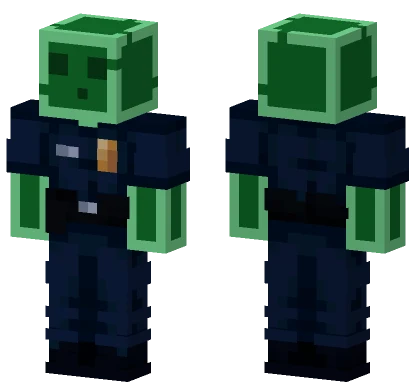 Green Cop Minecraft skin