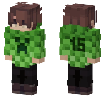 Green Creeper 15 Minecraft skin