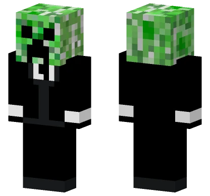 Green Creeper Hoodie Minecraft skin