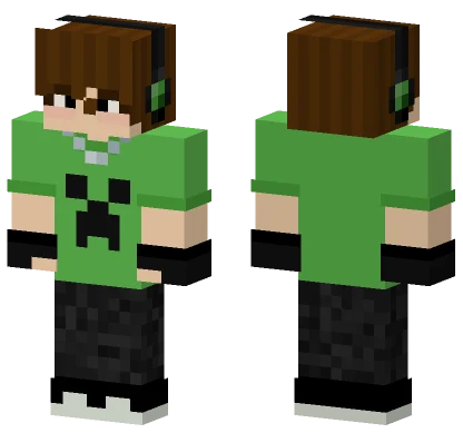 Creeper T-Shirt Boy Minecraft skin