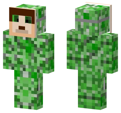Green Creeper Suit Minecraft skin