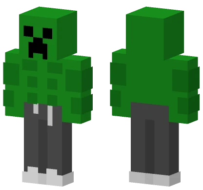 Green Creeper Suit Minecraft skin