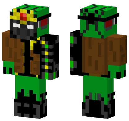 Green Crocodile Creature Minecraft skin