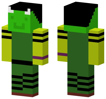Green Crocodile Suit Minecraft skin