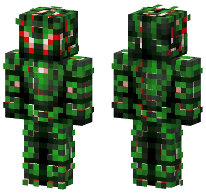 Green Cyberpunk Explorer Minecraft skin