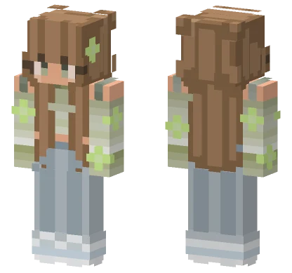 Green Daisies Rce Minecraft skin