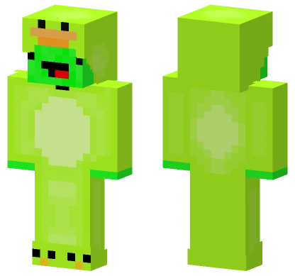 Green Derpy Duck Skin Minecraft skin