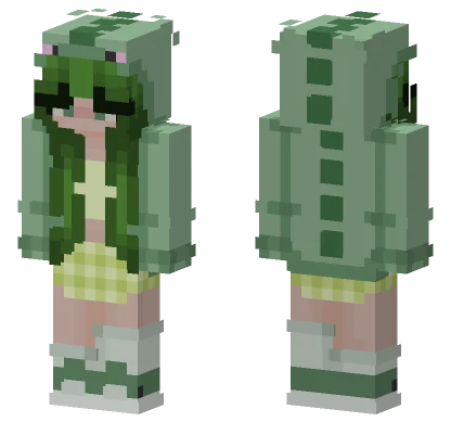 Green Dinosaur Minecraft skin