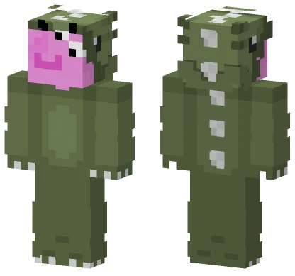 Green Dinosaur Suit Minecraft skin