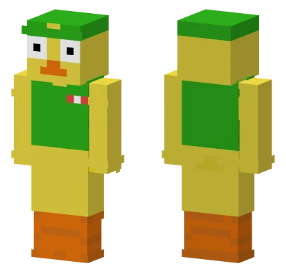Green Duck Hat Minecraft skin