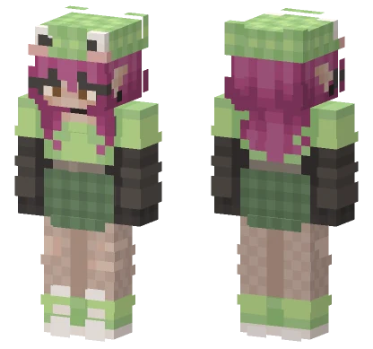 Green Elf Girl Minecraft skin
