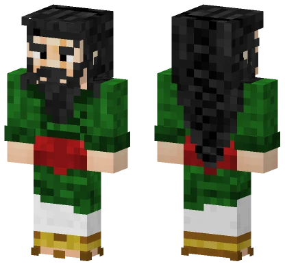 Green Elf Outfit Minecraft skin