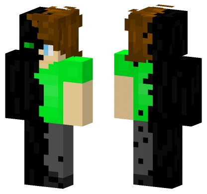 Green Enderman Minecraft skin