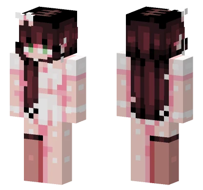 Green Eyed Girl Minecraft skin