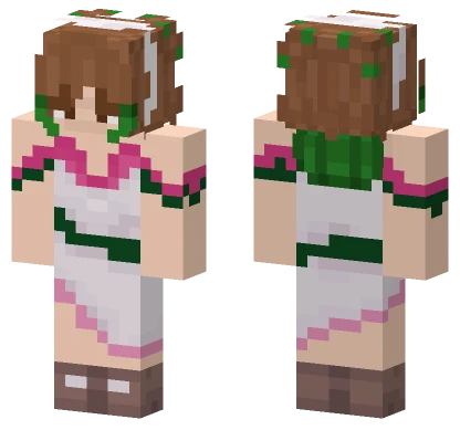 Green Forest Dress Minecraft skin