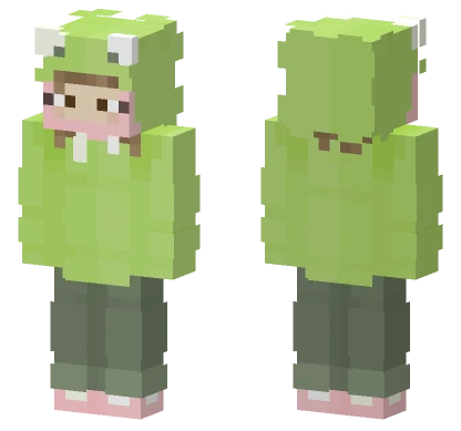 Green Froggy Boy Minecraft skin