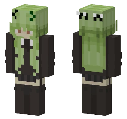 Green Froggy Boy Minecraft skin