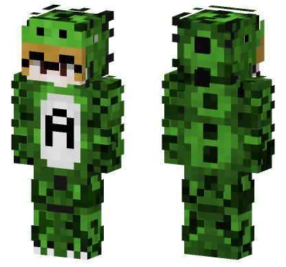 Green Froggy Boy Minecraft skin