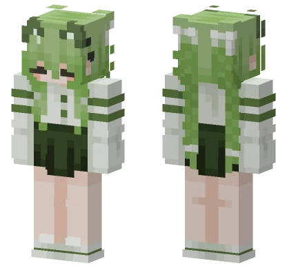 Green Froggy Outfit Minecraft skin