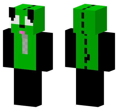 Green Gir Minecraft skin