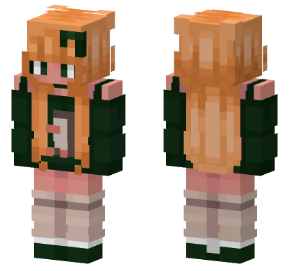 Green Girl Minecraft skin