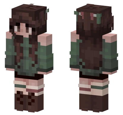 Green Girlie Minecraft skin