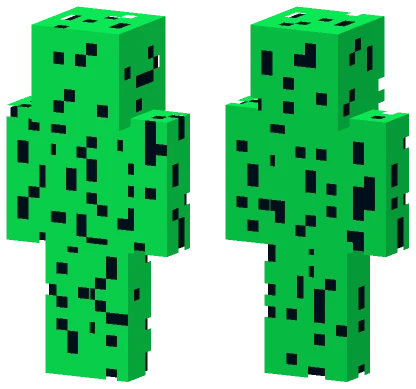 Green Glitch Creature Minecraft skin
