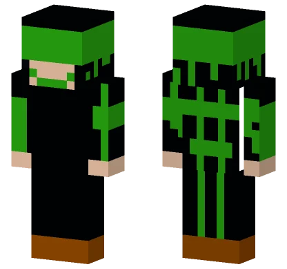 Green Hacker Skin Minecraft skin