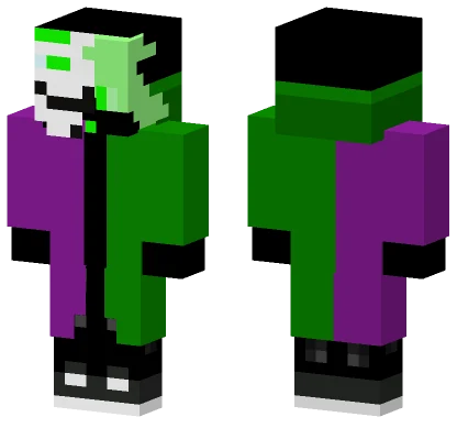 Green Hacker Wither Mask Minecraft skin