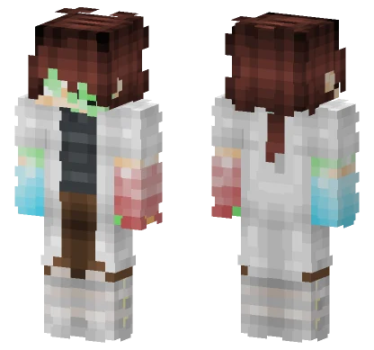 Green Haired Girl Minecraft skin