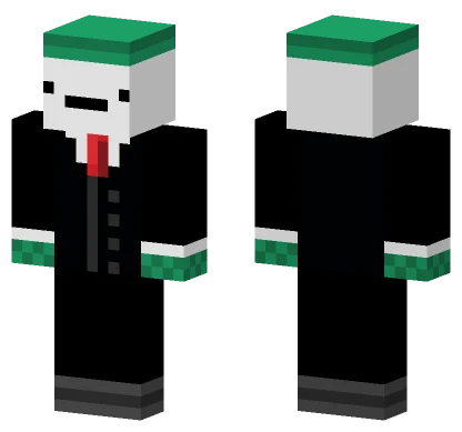 Green Hat Suit Minecraft skin