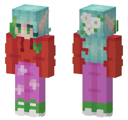 Green Hearts My Double Life Minecraft skin