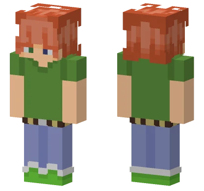 Green Hooded Adventurer Minecraft skin