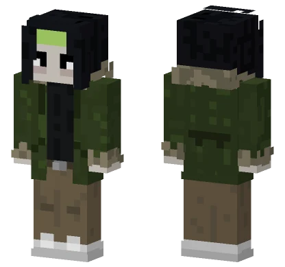 Keisuke Green Camo Outfit Minecraft skin