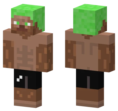 Green Hooded Figure Minecraft skin