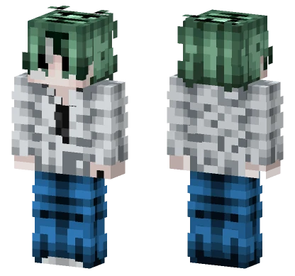 Green Hoodie Boy Minecraft skin
