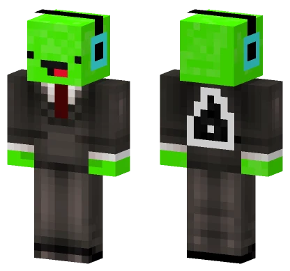 Green Hoodie Gamer Minecraft skin