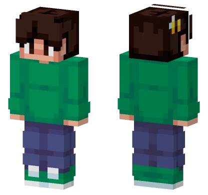 Green Jacket Boy Minecraft skin
