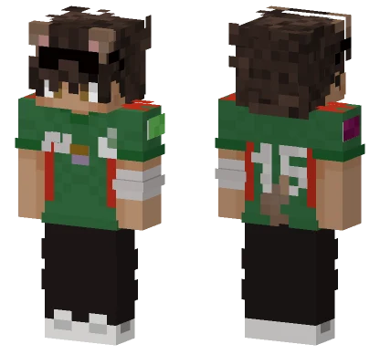 Green Jersey 15 Minecraft skin