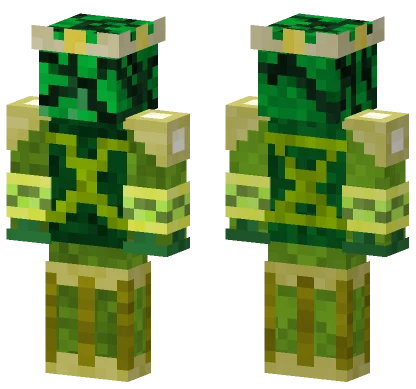 Green King Minecraft skin