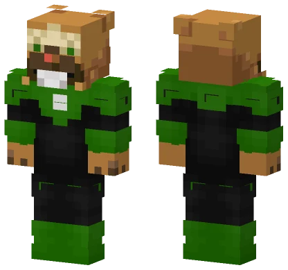 Green Lantern Bidoof John Stewart Minecraft skin