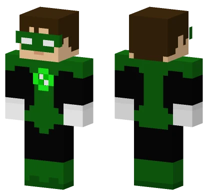 Green Lantern Hal Jordan Minecraft skin