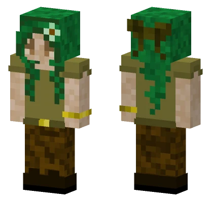 Green Leafy Outfit Minecraft skin