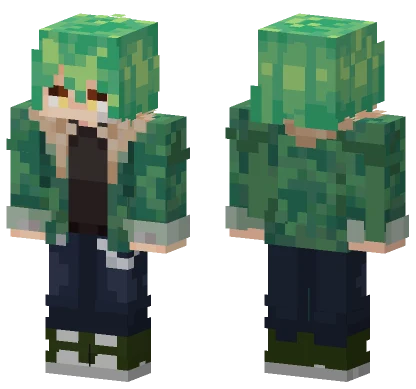 Green Leafy Outfit Minecraft skin